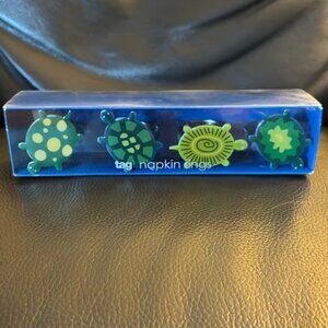tag Turtle Napkin Rings Set of 4